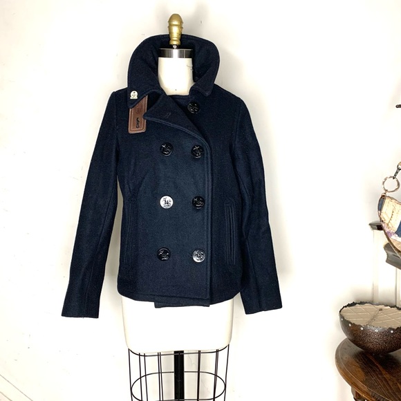 Stewart Wool Peacoat 